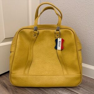 Vintage American Tourister Yellow Overnight Bag